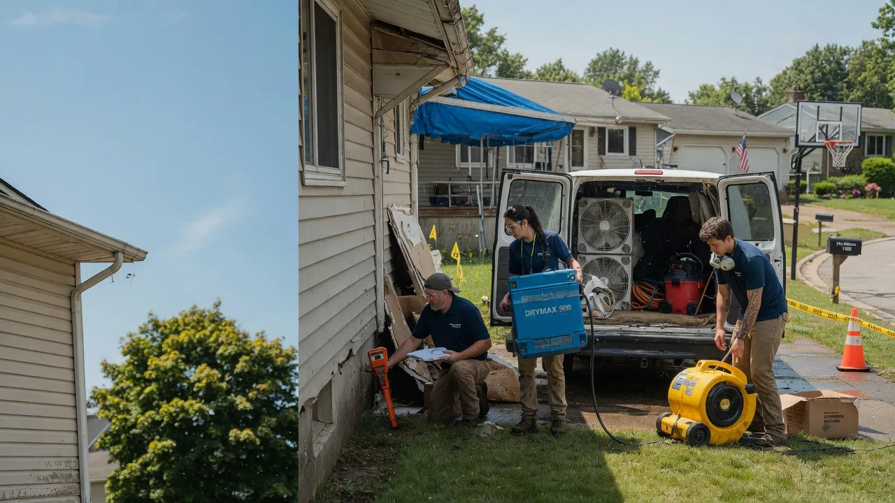 Ceiling Leak Cleanup in Russiaville, IN near me